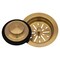 Ruvati Garbage Disposal Flange with Basket Strainer and Stopper Brushed Gold Satin Brass RVA1042GG - alternate 2